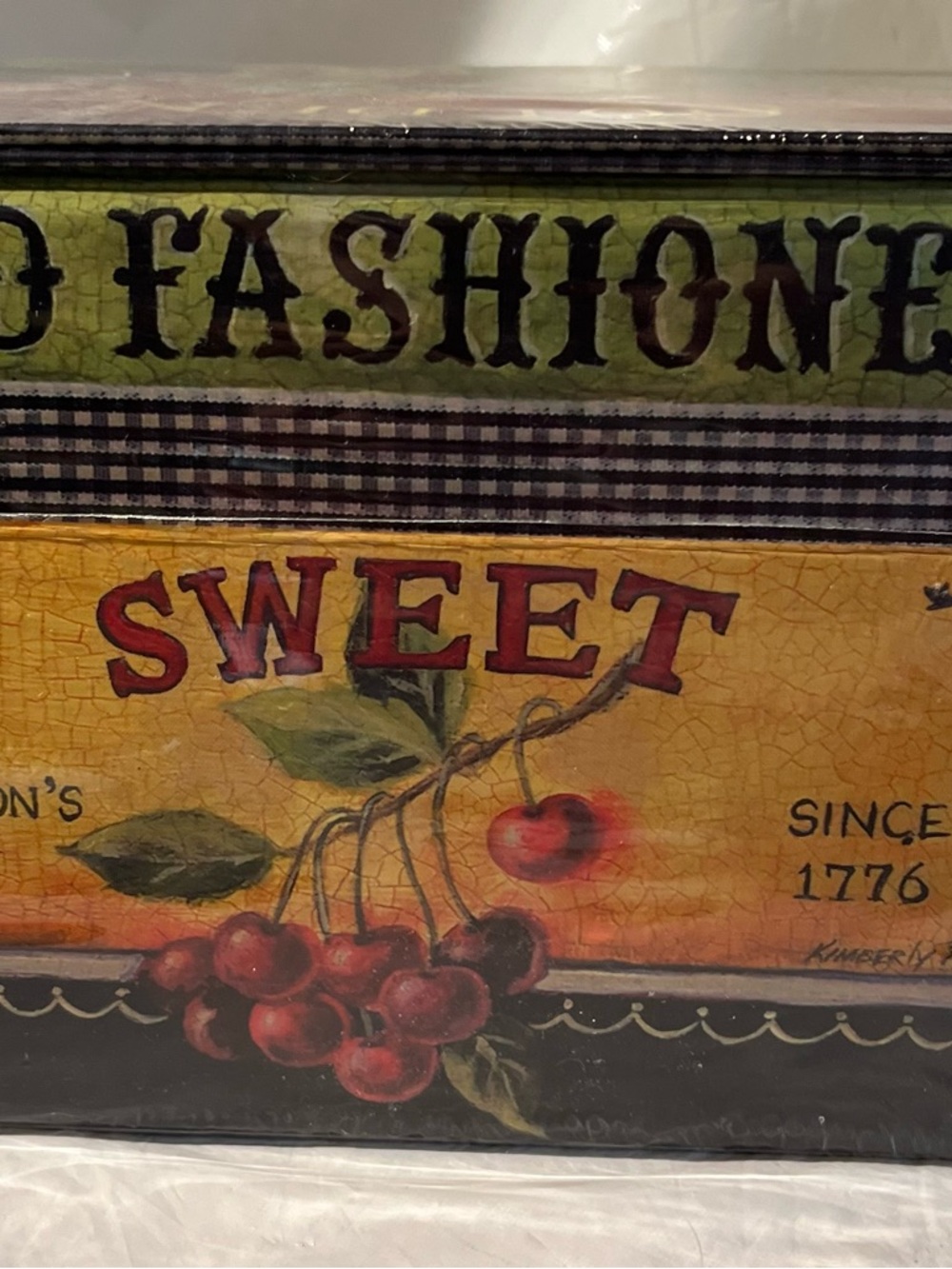 Lange Decorative Fancy Fruits Recipe Box. New great gift